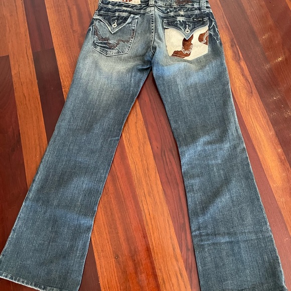 Miss Me Blue Jeans Cowhide - Picture 11 of 13